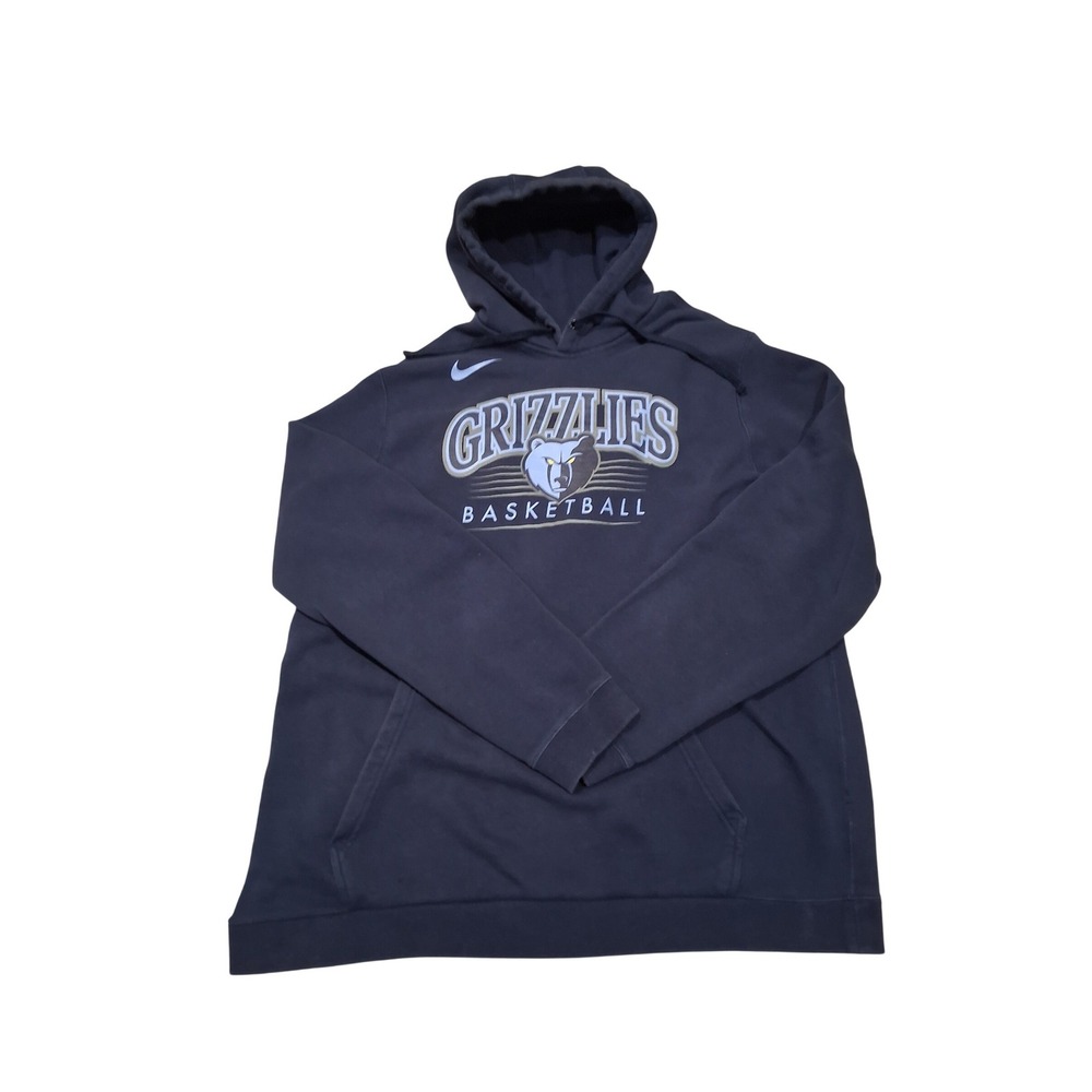 Nike NBA Memphis Grizzlies Basketball Hoodie Navy Blue XXL Fleece Pullover